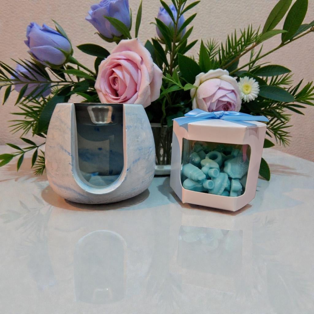Kraamcadeau Waxmelts cadeau set - brander & 35 waxmelts, Huis en Inrichting, Woonaccessoires | Kandelaars en Kaarsen, Overige materialen