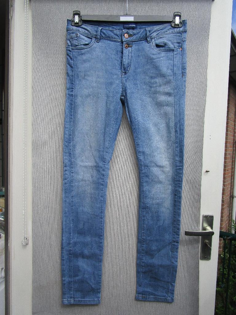 Spijkerbroek  CHARLES VOGELE  met print,  mt 38/40 0PRUIMING, Charles Vogele, Zo goed als nieuw, W30 - W32 (confectie 38/40), Verzenden