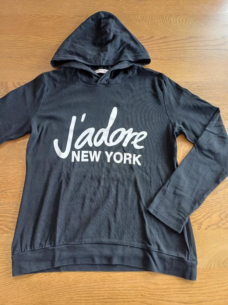 Dunne hoody J'adore New York - maat S, Kleding | Dames, T-shirts, Gedragen, Maat 36 (S), Zwart, Lange mouw, Ophalen of Verzenden