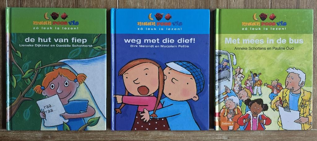 3 x Maan Roos Vis - Leren lezen Groep 3 - AVI M3 / AVI E3, Boeken, Ophalen of Verzenden, Zo goed als nieuw, Fictie algemeen
