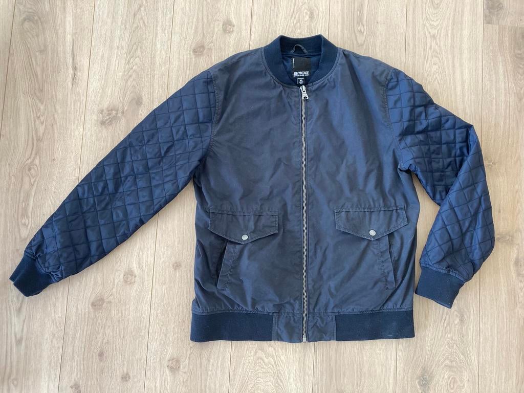 Donkerblauwe zomerjas, maat XL, Smog, Kleding | Heren, Ophalen of Verzenden, Zo goed als nieuw, Maat 56/58 (XL), Blauw