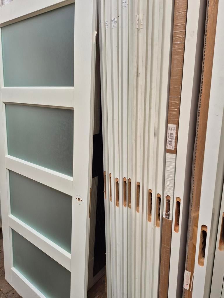 93x211,5cm showmodel binnendeur opdek L incl mat glas XB4, Ophalen, 80 tot 100 cm, ., Binnendeur