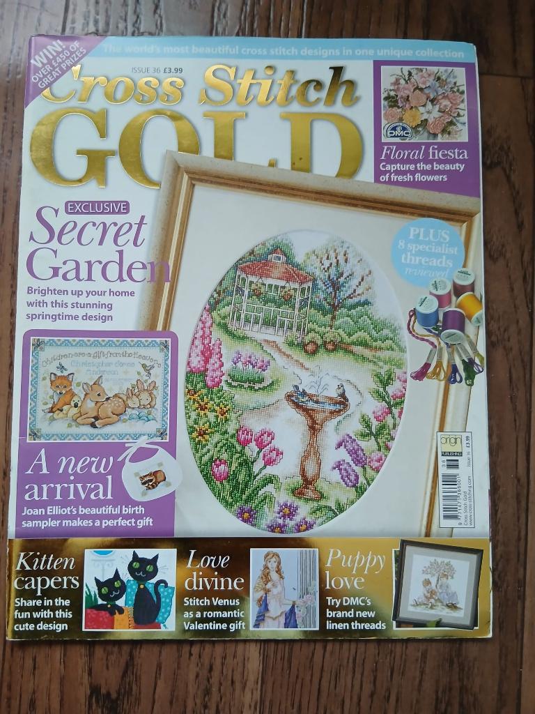 borduurblad Cross Stitch Gold, issue 36, Hobby en Vrije tijd, Ophalen of Verzenden, Gebruikt, Handborduren, Patroon