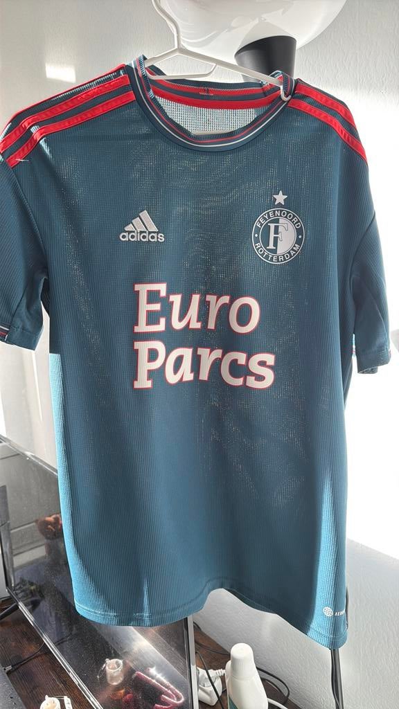 Orgineel feyenoord uitshirt kampioenskaar 2023, Sport en Fitness, Voetbal, Ophalen, Zo goed als nieuw, Shirt