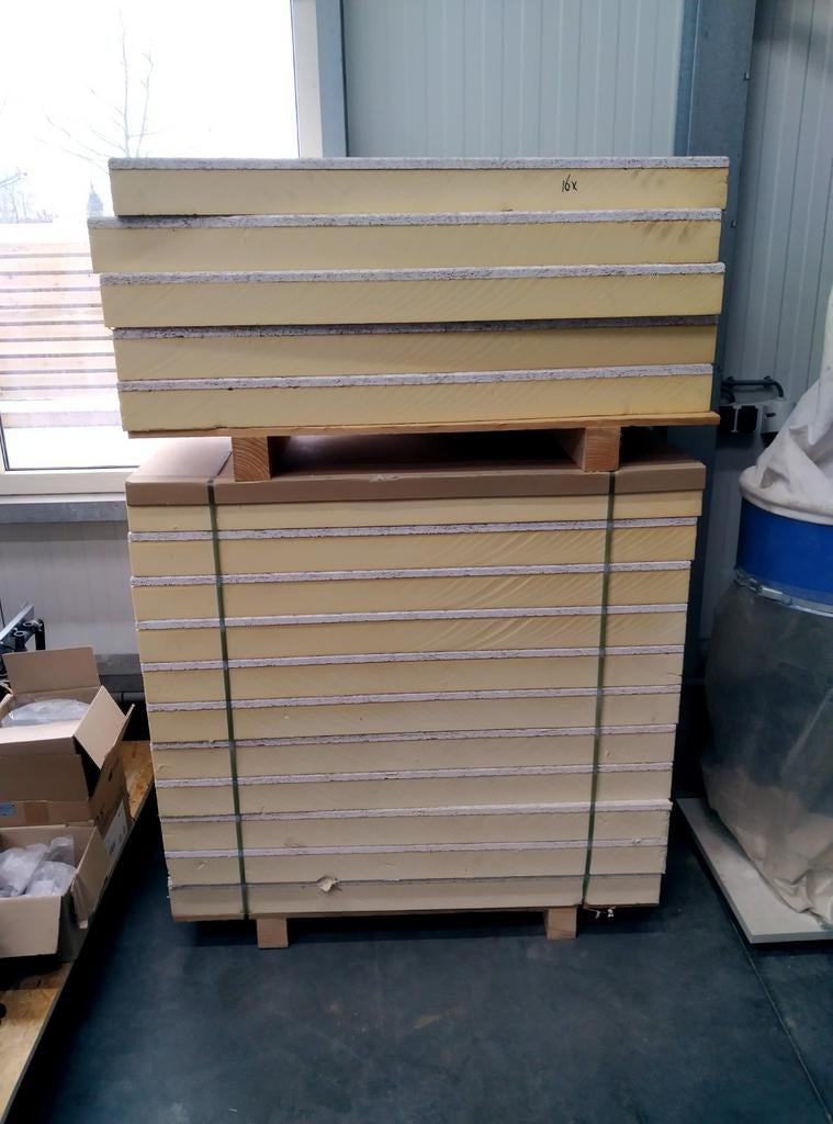 Pir + houtwol cement platen, Doe-het-zelf en Verbouw, Platen en Panelen, Ophalen