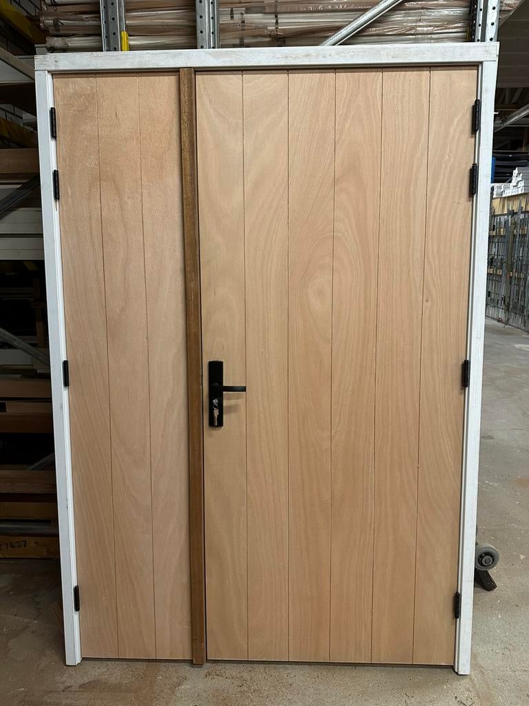 achterdeur met kozijn, Ophalen, 80 tot 100 cm, Nieuw, Buitendeur