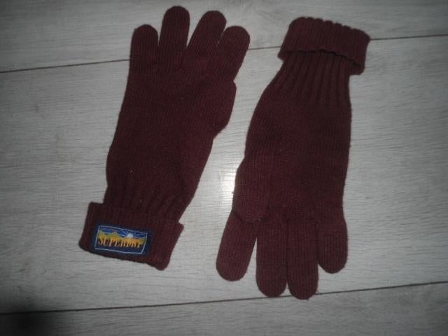 Superdry; Wollen handschoenen; maat S/M, Maat 38/40 (M), Superdry, Ophalen of Verzenden, Gedragen