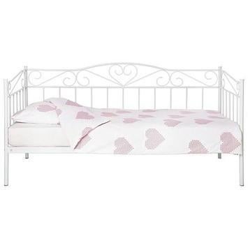 Prinsessen Bedbank - Romantisch en Stijlvol, 90 cm, Eenpersoons, Wit, Romantisch