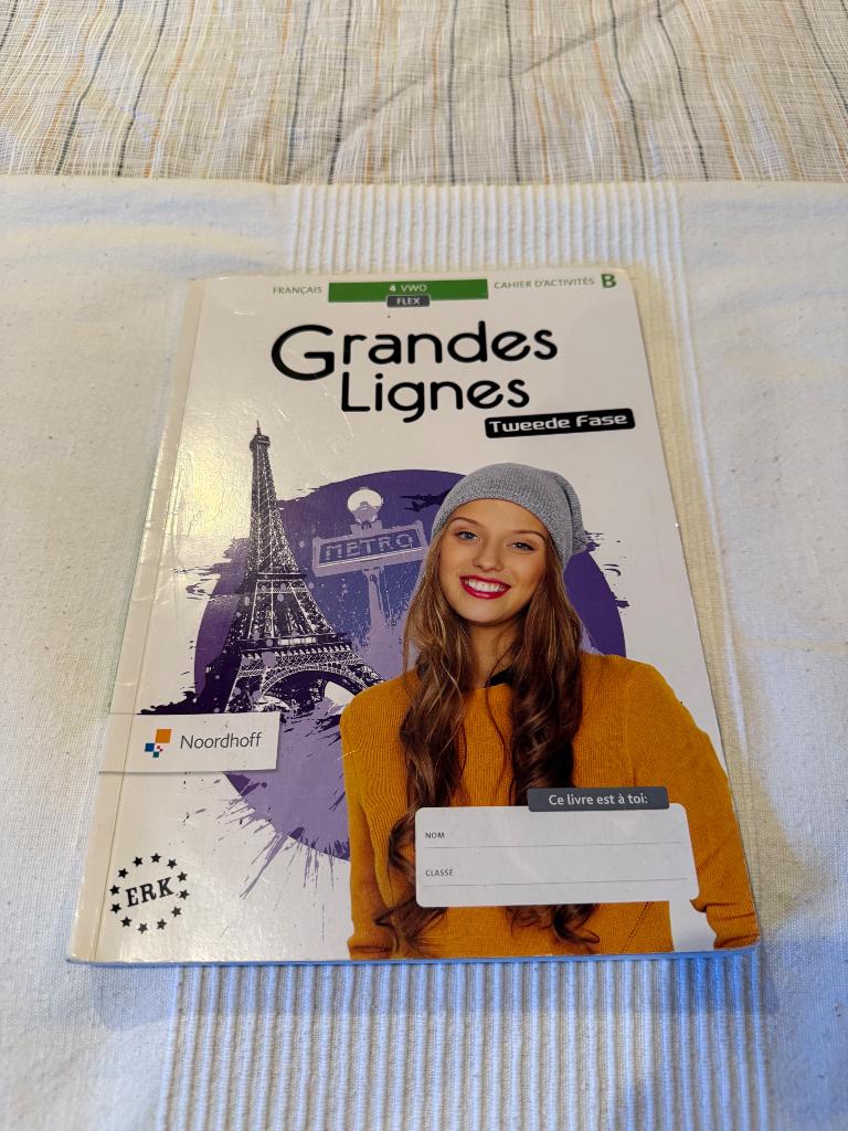 Grandes Lignes vwo 4 B, Frans, VWO, Ophalen of Verzenden, Zo goed als nieuw