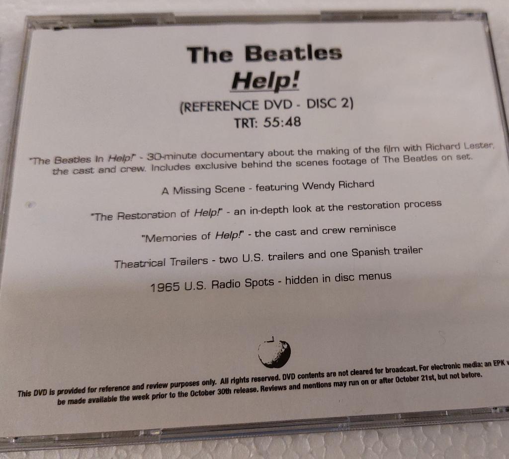The Beatles 2 x PROMO DVD Help & Making of EMI APPLE RARE !, Alle leeftijden, Verzenden, Nieuw in verpakking, Muziek en Concerten