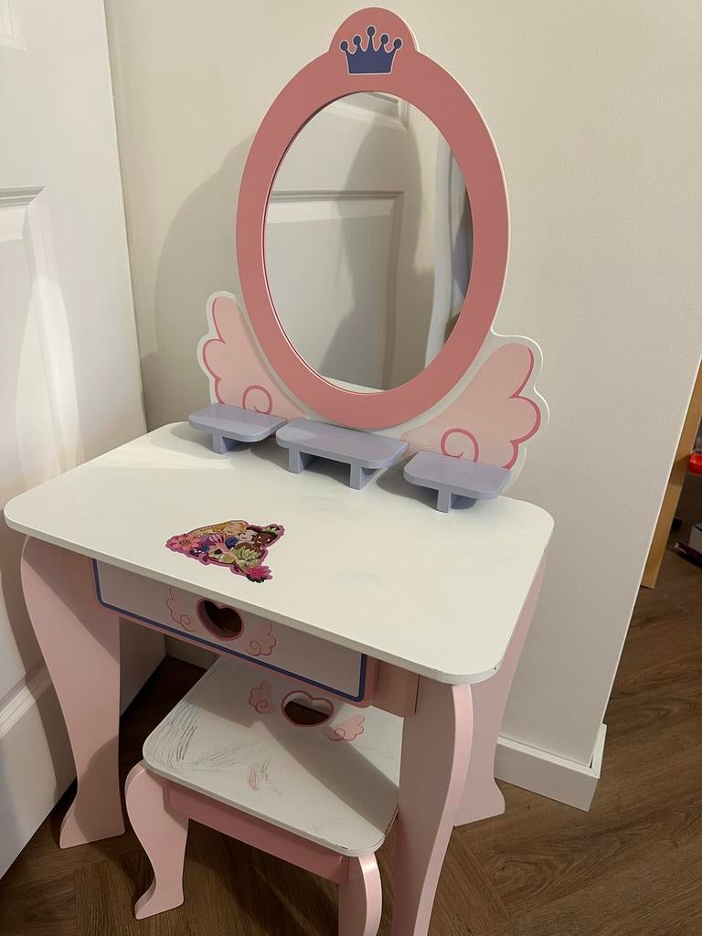 Prinsessen kaptafel, Kinderen en Baby's, Ophalen, Gebruikt, Stoel(en)