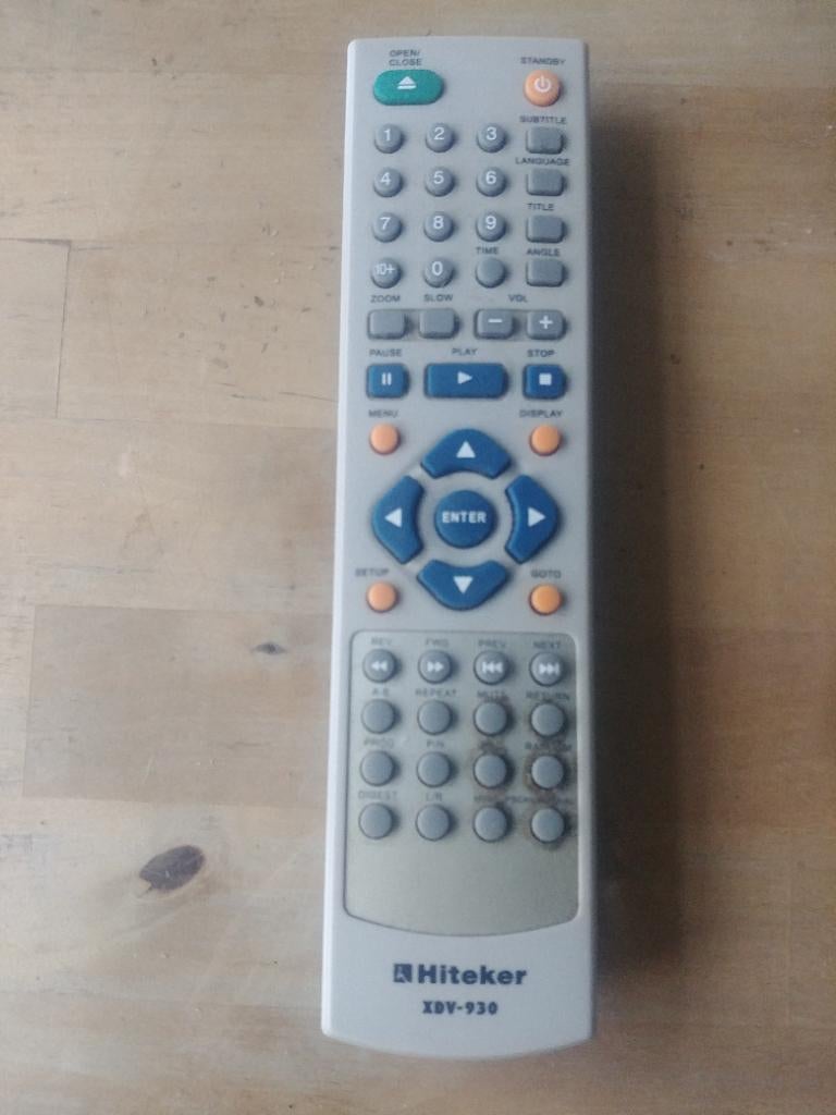 Afstandsbediening Hiteker xdv-930, Ophalen of Verzenden, Gebruikt, Origineel, Dvd