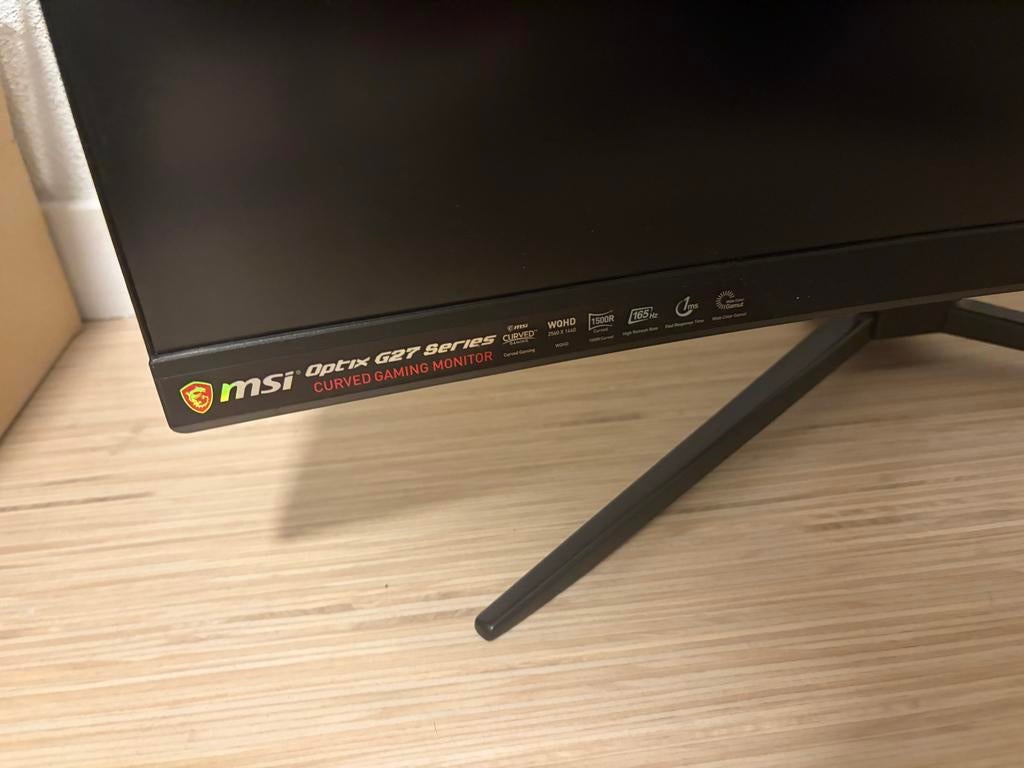 MSI Optix G27 Series Curved Gaming Monitor, Computers en Software, Monitoren, Gebruikt, 151 t/m 200 Hz, HDMI, Gaming, Curved, VA