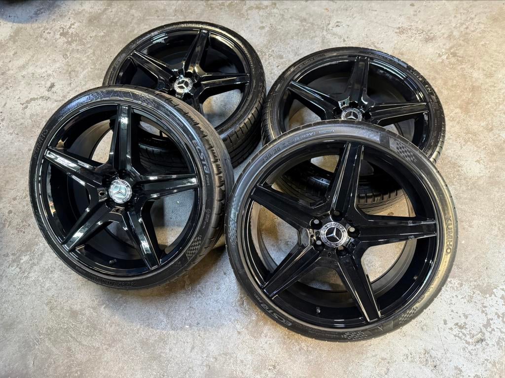 ✅ 20 inch Mercedes E C klasse AMG velgen 5x112 W212, Ophalen, Gebruikt, Banden en Velgen, Personenwagen