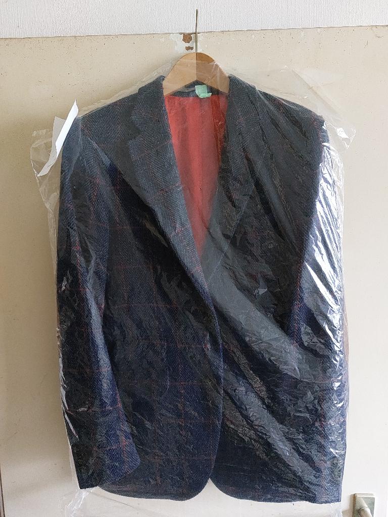 Harris Tweed Colbert, weinig gedragen, Blauw, Maat 46/48 (XL) of groter, Ophalen of Verzenden, Zo goed als nieuw