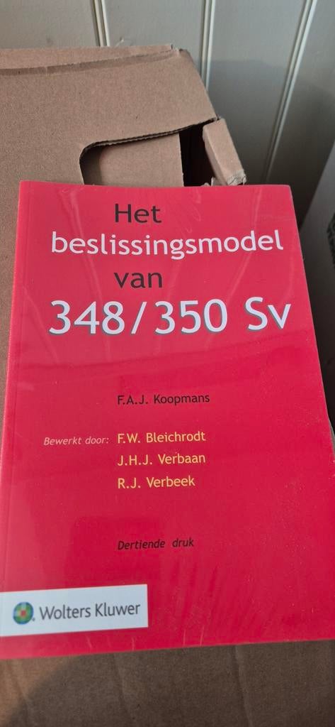 Studieboek Het beslissingsmodel 348/350 Sv - Nieuwstaat, Ophalen of Verzenden, Nieuw, HBO, F.A.J. Koopmans