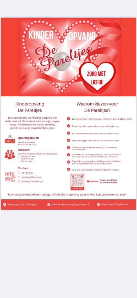 Foto 4 van kinderopvang, KDV en BSO De Pareltjes in Groningen