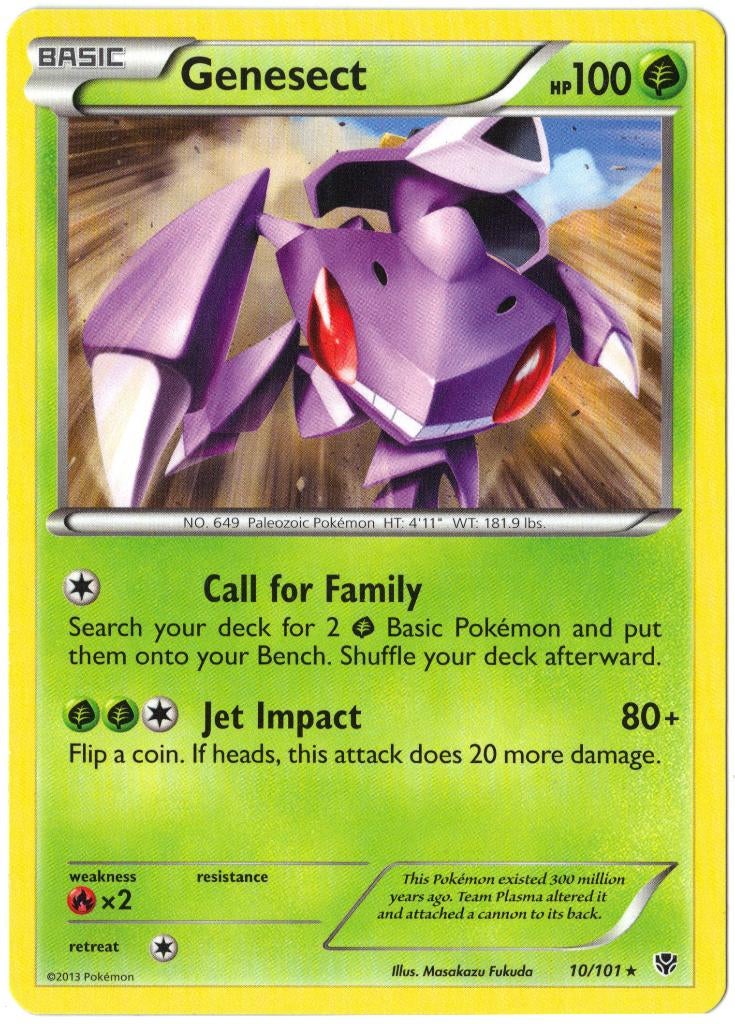 Plasma Blast,  Genesect [rare] 10/101, Hobby en Vrije tijd, Verzamelkaartspellen | Pokémon, Nieuw, Losse kaart, Verzenden