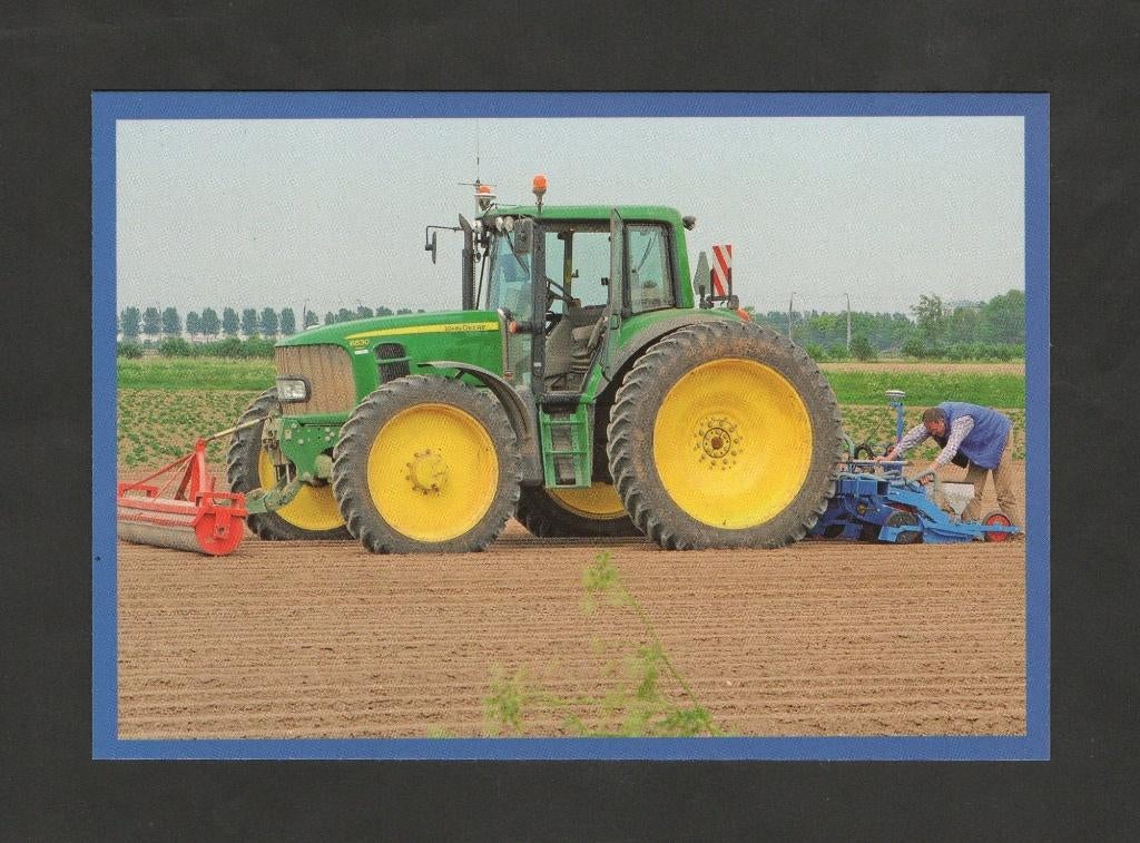 Trekker Tractor John Deere Boer aan het Werk., Ophalen of Verzenden, 1980 tot heden, Ongelopen, Ambachten of Beroep