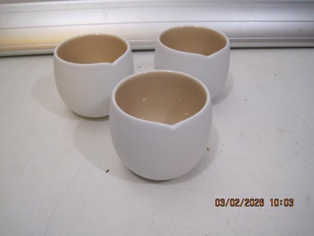 origin lungo nespresso 7-7,5 cm 3 stuks in 1 koop (373), Ophalen of Verzenden, Zo goed als nieuw, Overige stijlen, Kop(pen) en/of Schotel(s)