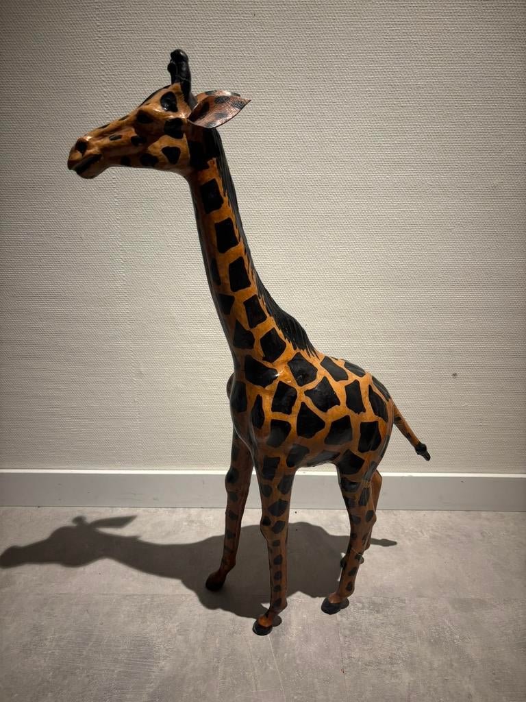 Houten giraffe decoratie houten beeld, Antiek en Kunst, Kunst | Beelden en Houtsnijwerken, Ophalen