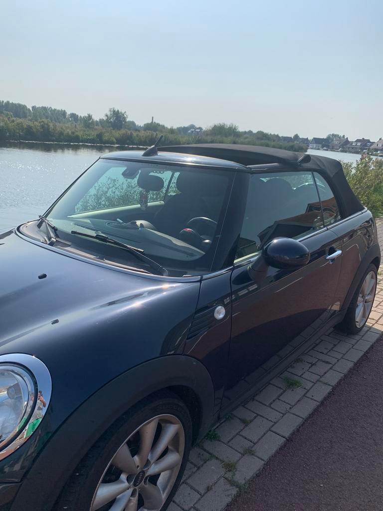 Mini 1.6 ONE Cabrio 2013 Blauw, Auto's, Voorwielaandrijving, 4 cilinders, Cabriolet, 98 pk