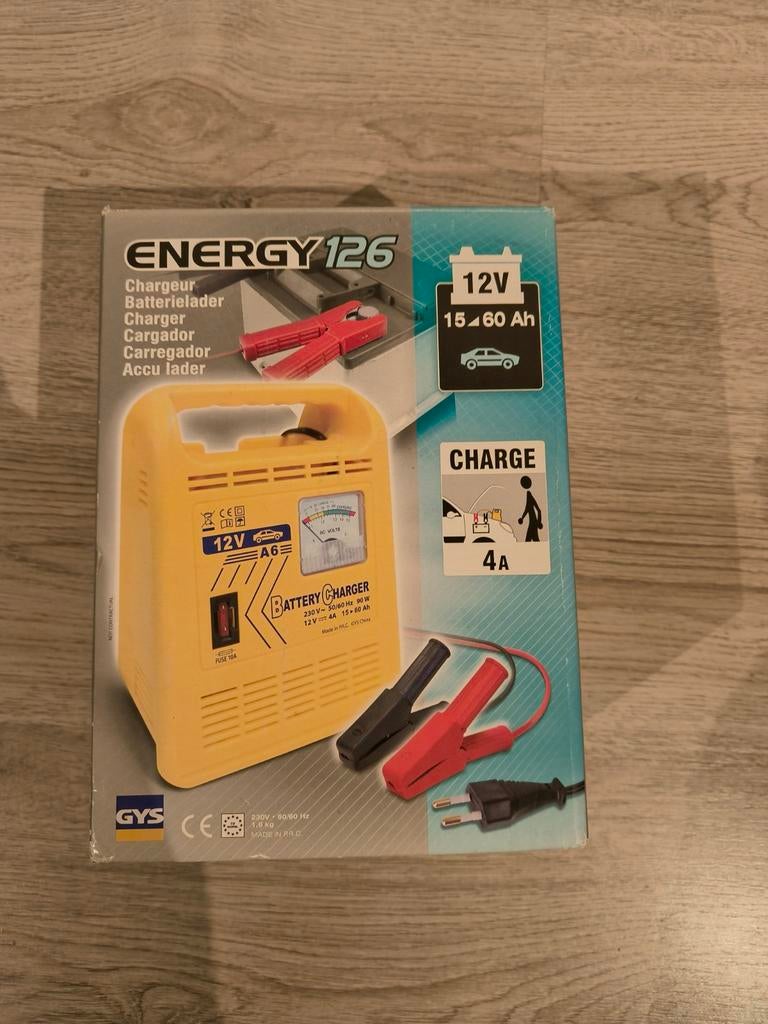 GYS Energy 126 acculader voor 12V loodaccu’s, Auto diversen, Autogereedschap, Ophalen, Nieuw