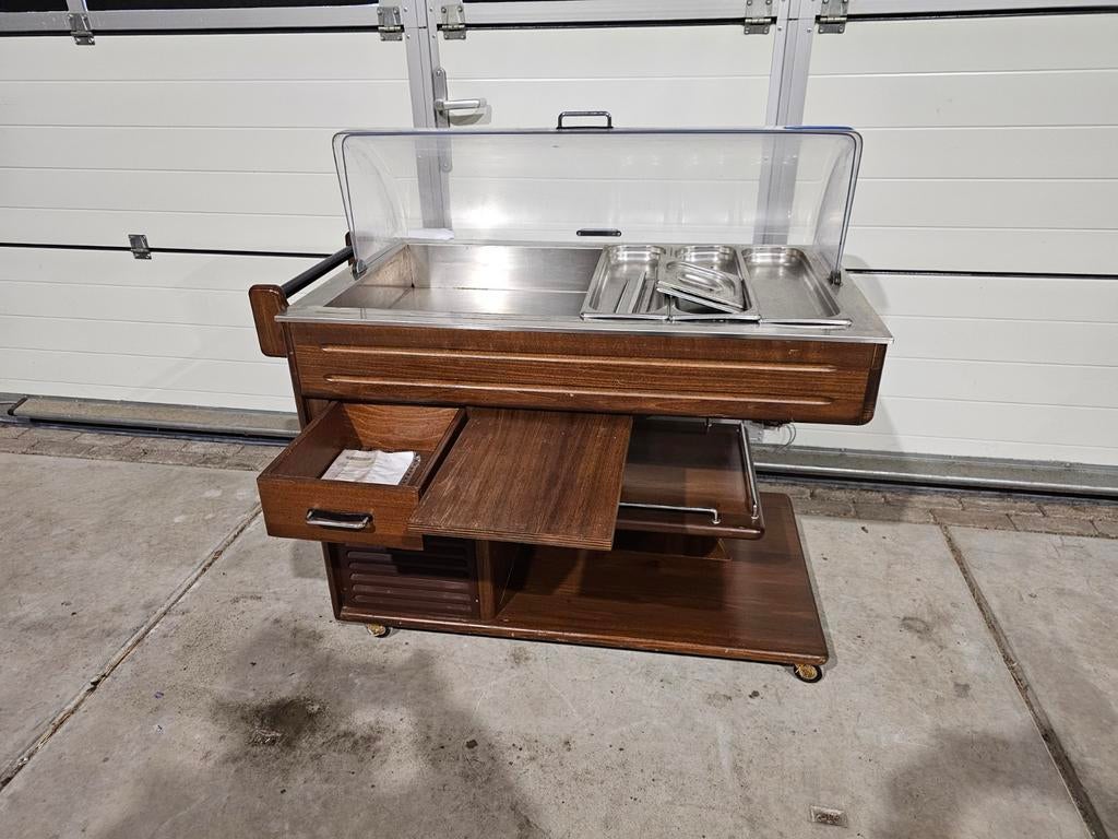 Tecfrigo Carellino 3 Buffetwagen - Saladiere - Koelvitrine, Zonder vriesvak, Ophalen of Verzenden, Minder dan 75 liter, Nvt