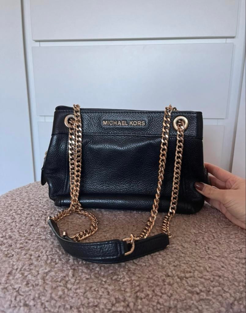 Michael Kors Zwarte Tas - Gebruikte Staat, Ophalen of Verzenden, Gebruikt, Zwart, Handtas
