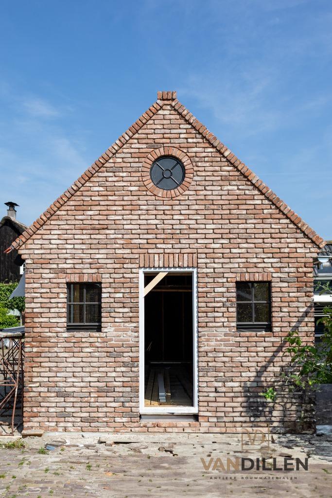 Antieke rode bruine vormbak metsel stenen 22 x 5.5 110M2!, Doe-het-zelf en Verbouw, Metselstenen, Ophalen of Verzenden, Gebruikt