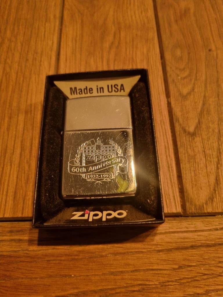 Zippo 60th Anniversary Gebruikt, Ophalen of Verzenden, Gebruikt