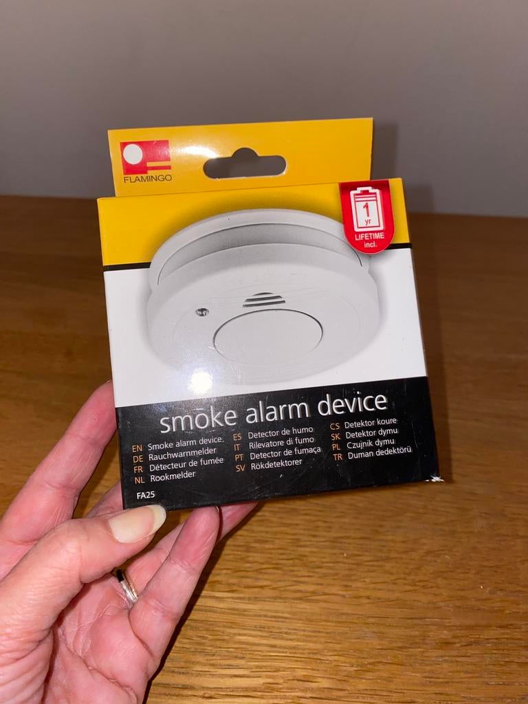 Smoke alarm device, Ophalen of Verzenden, Nieuw, Detector, Sensor of Melder, Rook