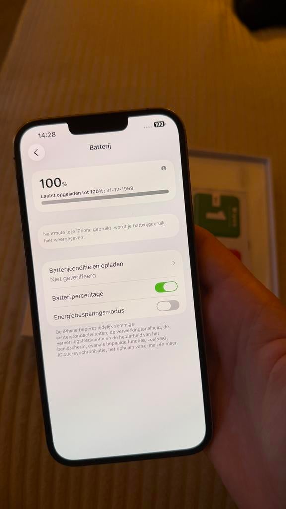 iPhone 13 Pro Max 512GB Goud - Nieuwe Batterij!, Telecommunicatie, Mobiele telefoons | Apple iPhone, Ophalen, 512 GB, Goud, IPhone 13 Pro Max