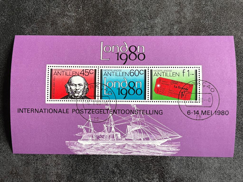 1980 NVPH 662, Blok London Sir Rowland Hill, Gestempeld, Postzegels en Munten, Ophalen of Verzenden, Gestempeld