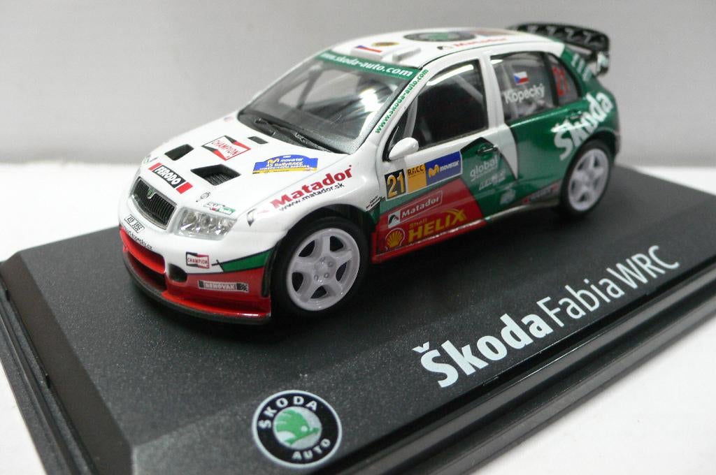 skoda fabia wrc -KOPECKY-CATALUNYA rally 2006 - abrex 1/43, Verzenden, Nieuw, Auto, Overige merken