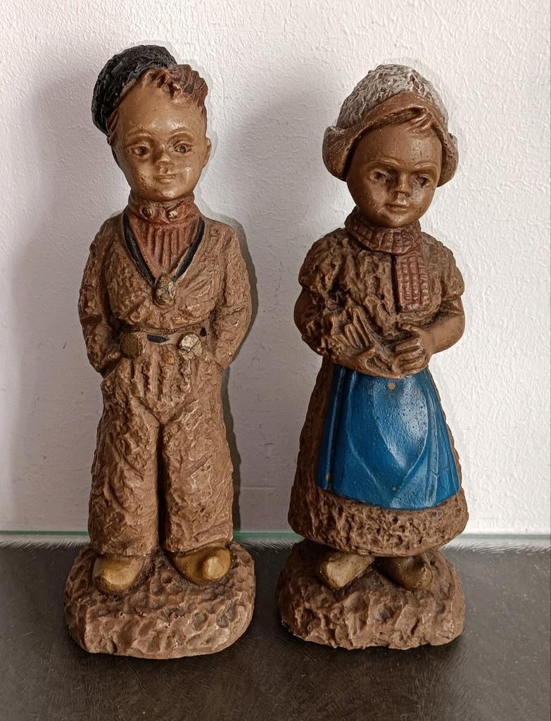 Vintage Boer en Boerin Beeldjes, Ophalen of Verzenden, Zo goed als nieuw