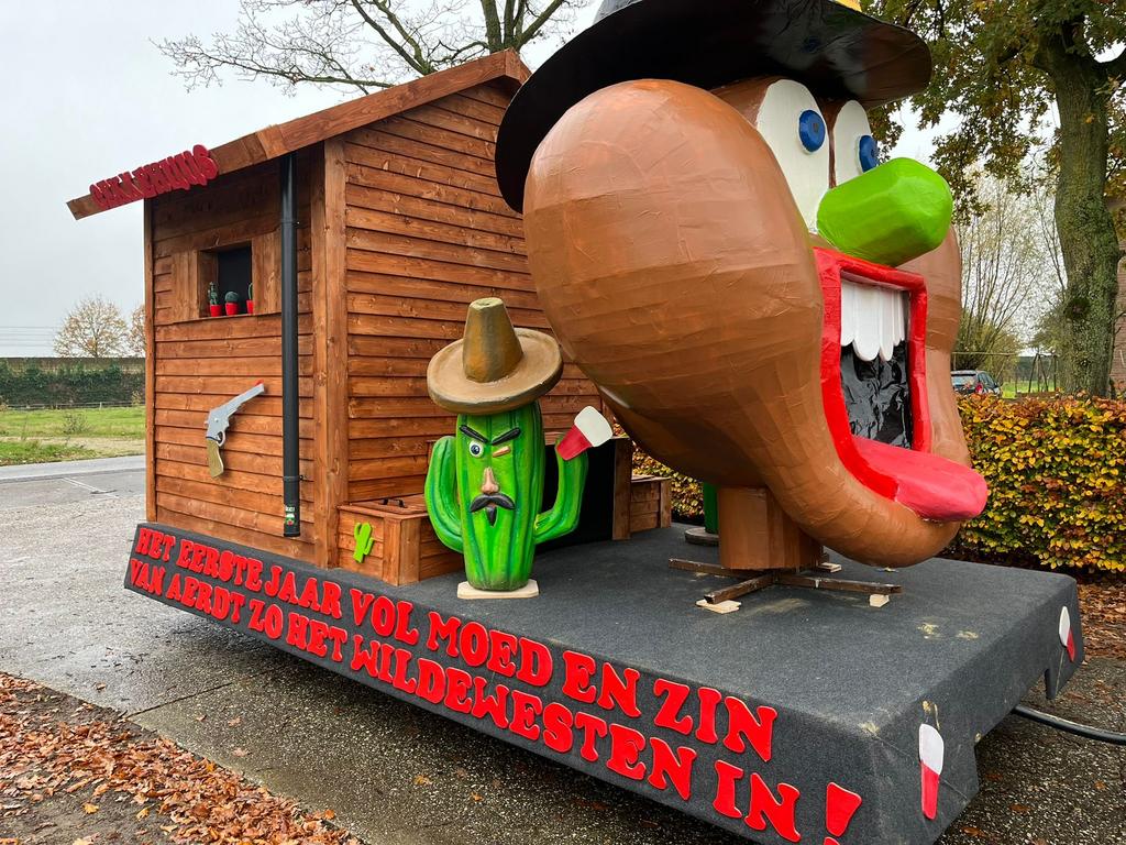 Cowboy-kop/wagen, carnaval, Ophalen, Carnaval