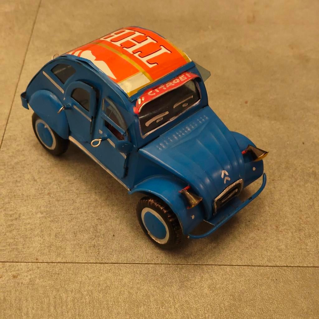 Blikken 2cv, Hobby en Vrije tijd, Modelauto's | 1:24, Ophalen of Verzenden, Overige merken