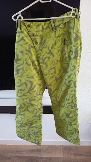 Skibroek met riem van Peak Performance M, 3 kleuren groen, Peak Performance, Ophalen of Verzenden, Zo goed als nieuw, Broek