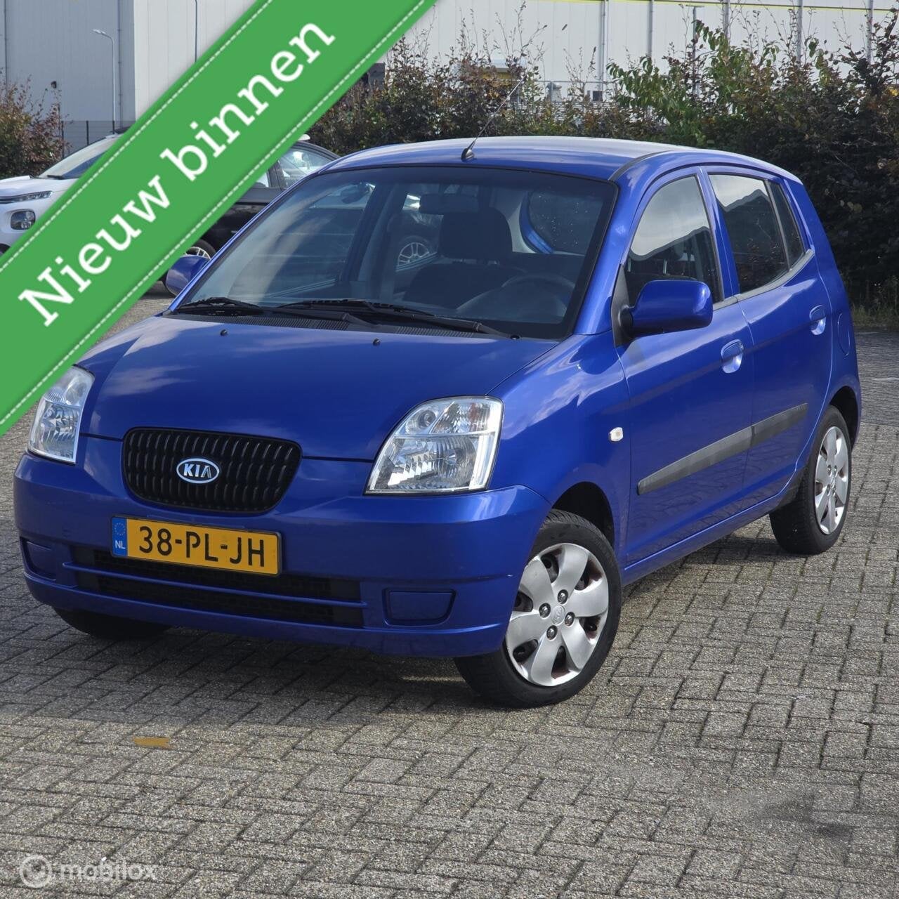 Kia Picanto 1.1 EX AUTOMAAT NIEUWE APK 1e eig, Auto's, Gebruikt, 4 cilinders, Blauw, Origineel Nederlands