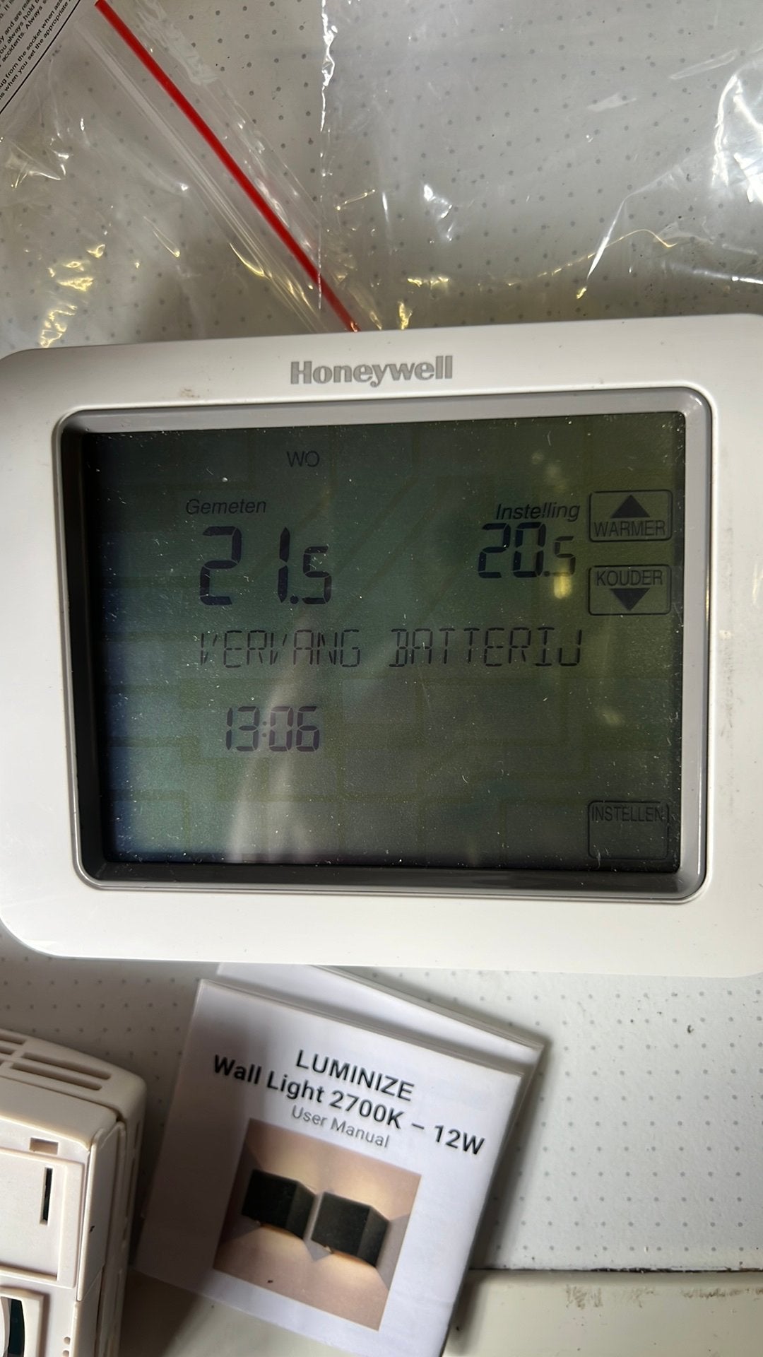 Thermostaat honeywell ml15sb, Ophalen, Zo goed als nieuw