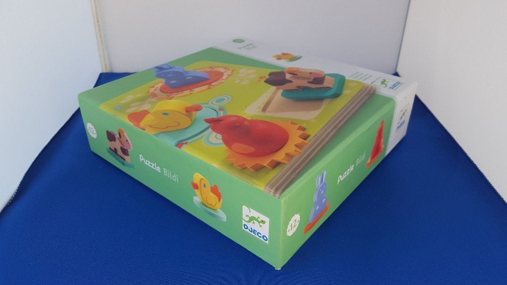 Djeco houten puzzel, voor de hele kleintjes. 5A31, Kinderen en Baby's, Tweedehands verkoop, Tweedehands verkoop, Gebruikt, Geen@idee.nl