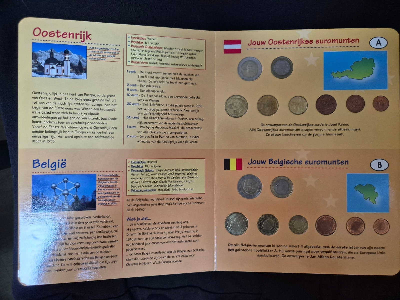 Compleet Euromunten verzamelboek 12 landen 96 munten, Postzegels en Munten, Munten | Europa | Euromunten, Ophalen of Verzenden