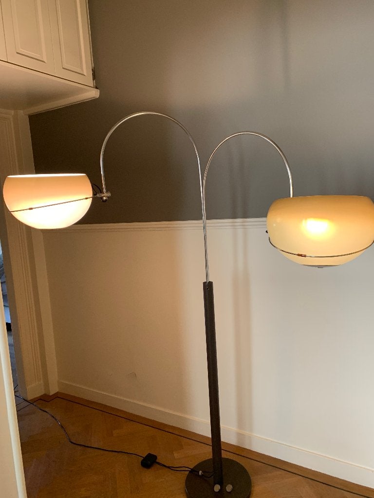 Gepo Amsterdam mushroom vloerlamp Arc 1960, Ophalen, Gebruikt, Design, E27 (groot)