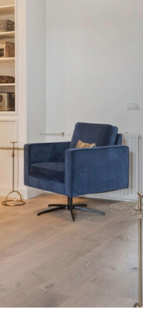 DRAAI FAUTEUIL MERK TRENDHOPPER, Huis en Inrichting, Ophalen, Minder dan 75 cm, Zo goed als nieuw, Stof