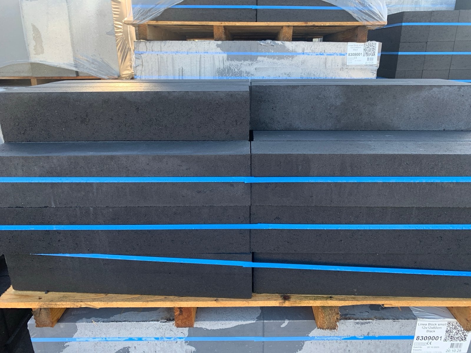 Stapelblok 12x12x60 Antraciet - Ruime Voorraad, Overige typen, Nieuw, Ophalen of Verzenden, Minder dan 100 cm