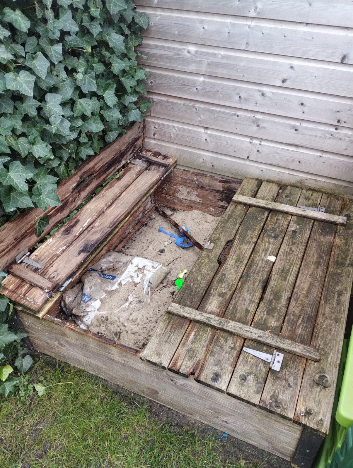 Zandbak gratis, Ophalen, Gebruikt