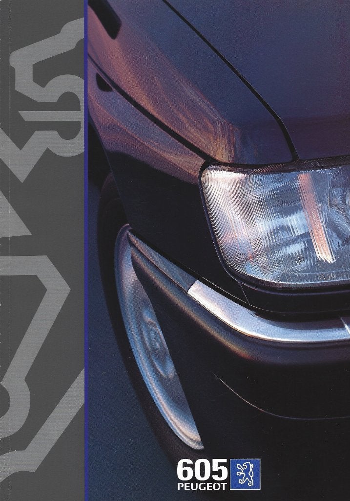 Brochure Peugeot 605 1995, Ophalen of Verzenden, Gelezen, Peugeot