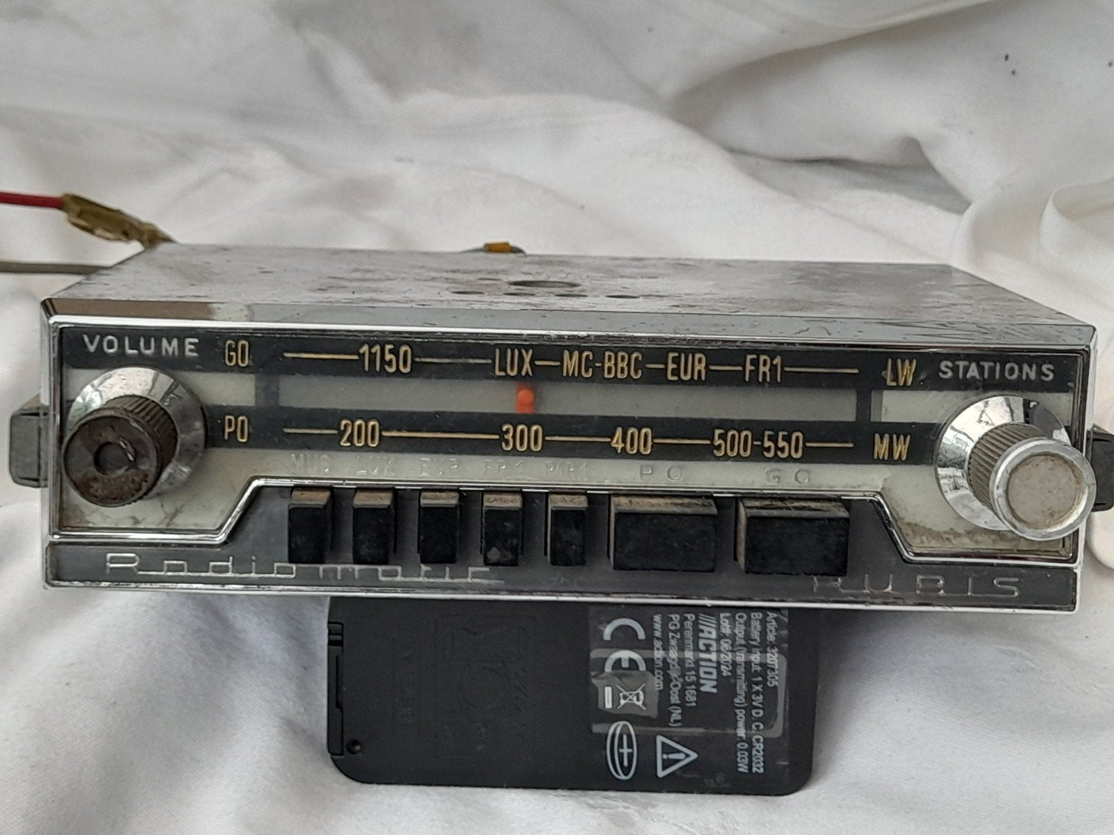 Vintage Autoradio Radiomatic Rubis - Klassieke Auto Radio, Auto diversen, Autoradio's, Ophalen of Verzenden, Gebruikt