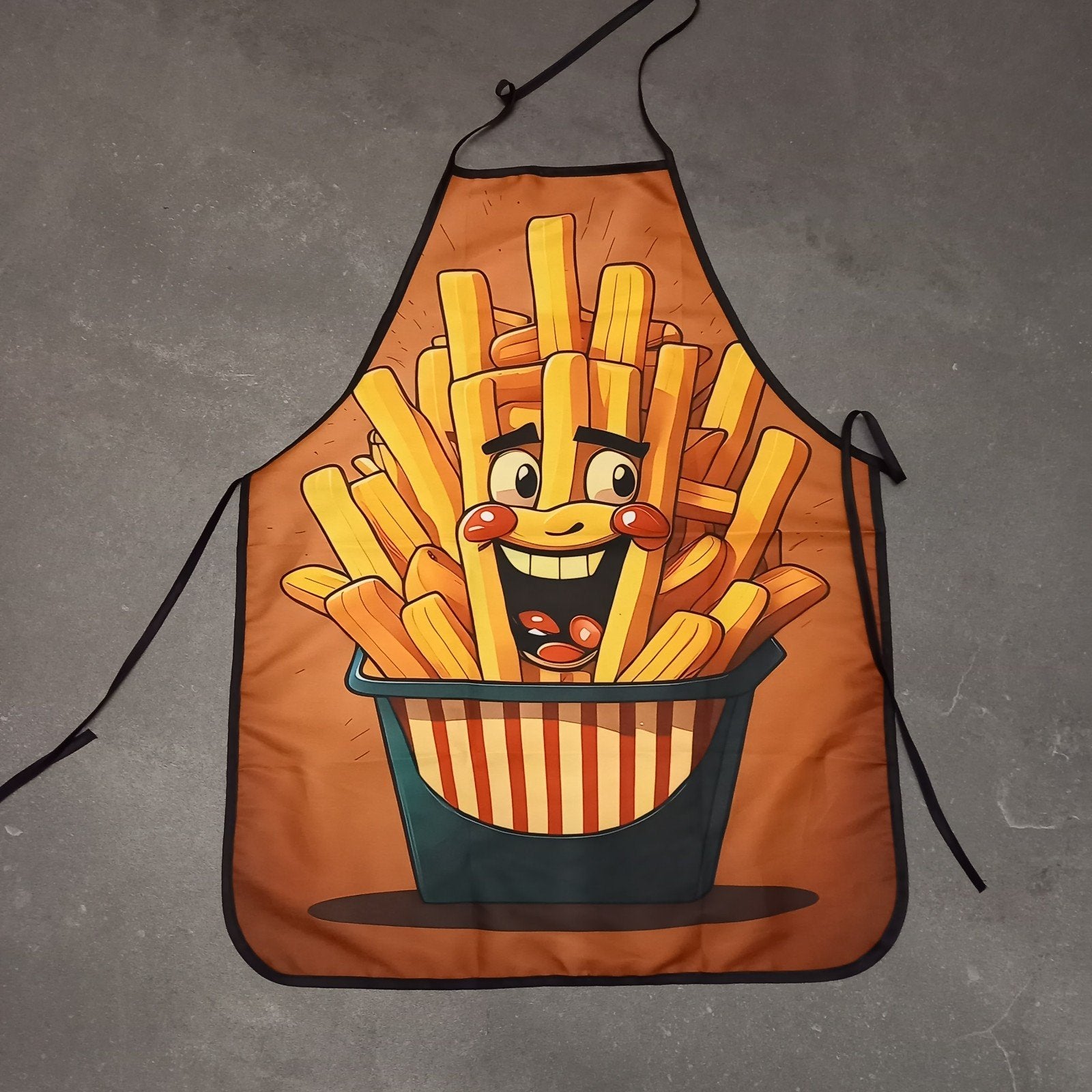 Grappig Schort met Frietjes Design - prijs p/st, Ophalen of Verzenden, Nieuw, Carnaval, Accessoires